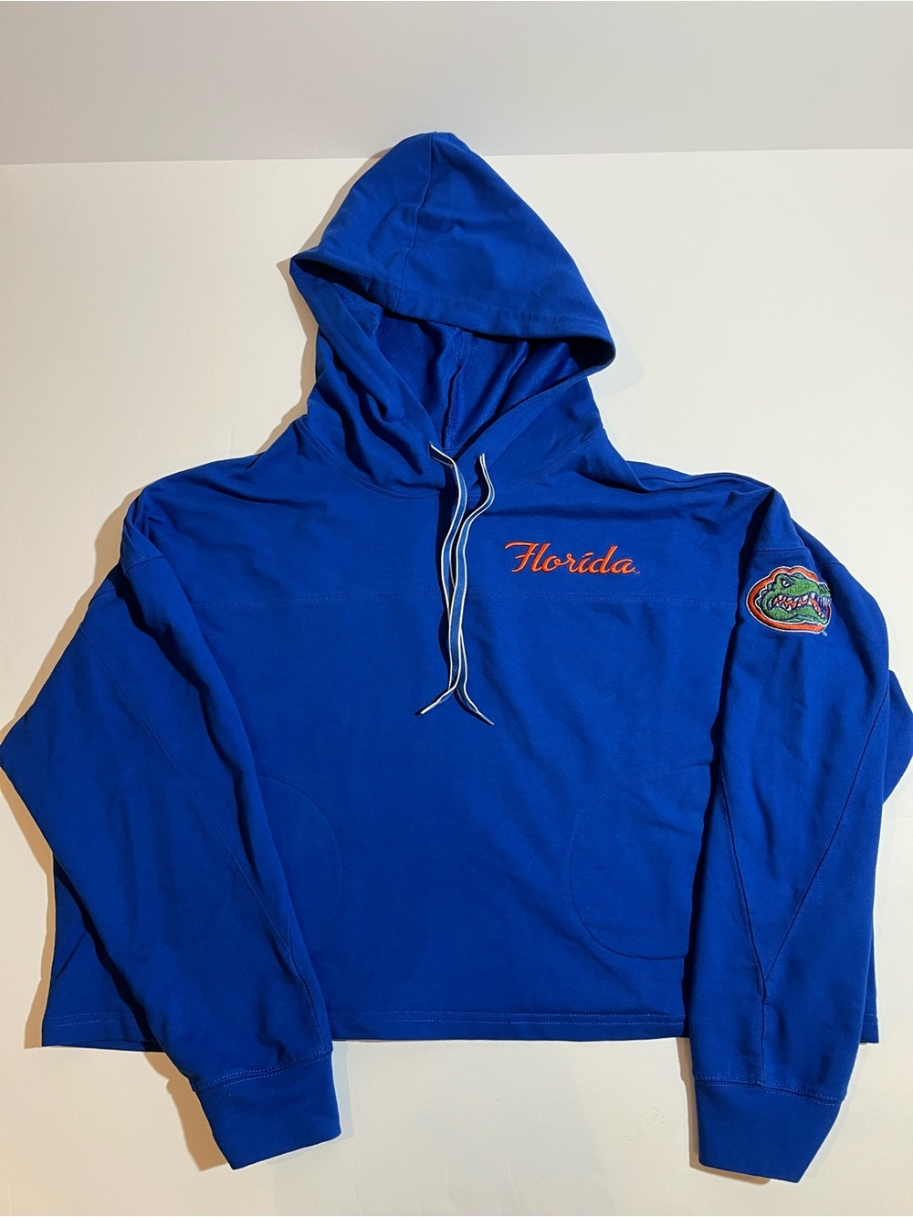 Florida Gators UF Women's Large Hoodie Cropped Sweatshirt Embroidered Logo